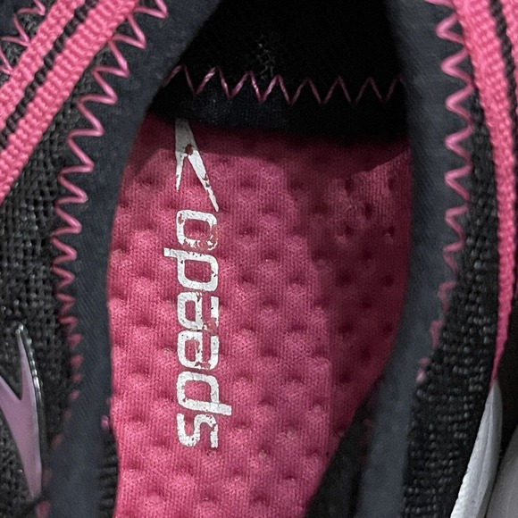 Speedo Water Shores Womens Size 8 Black Pink Hydro Outdoor Beach Waterproof - Picture 5 of 8